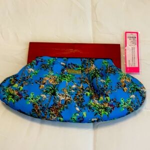 NWT Vintage Lilly Pulitzer Blue Floral Clutch